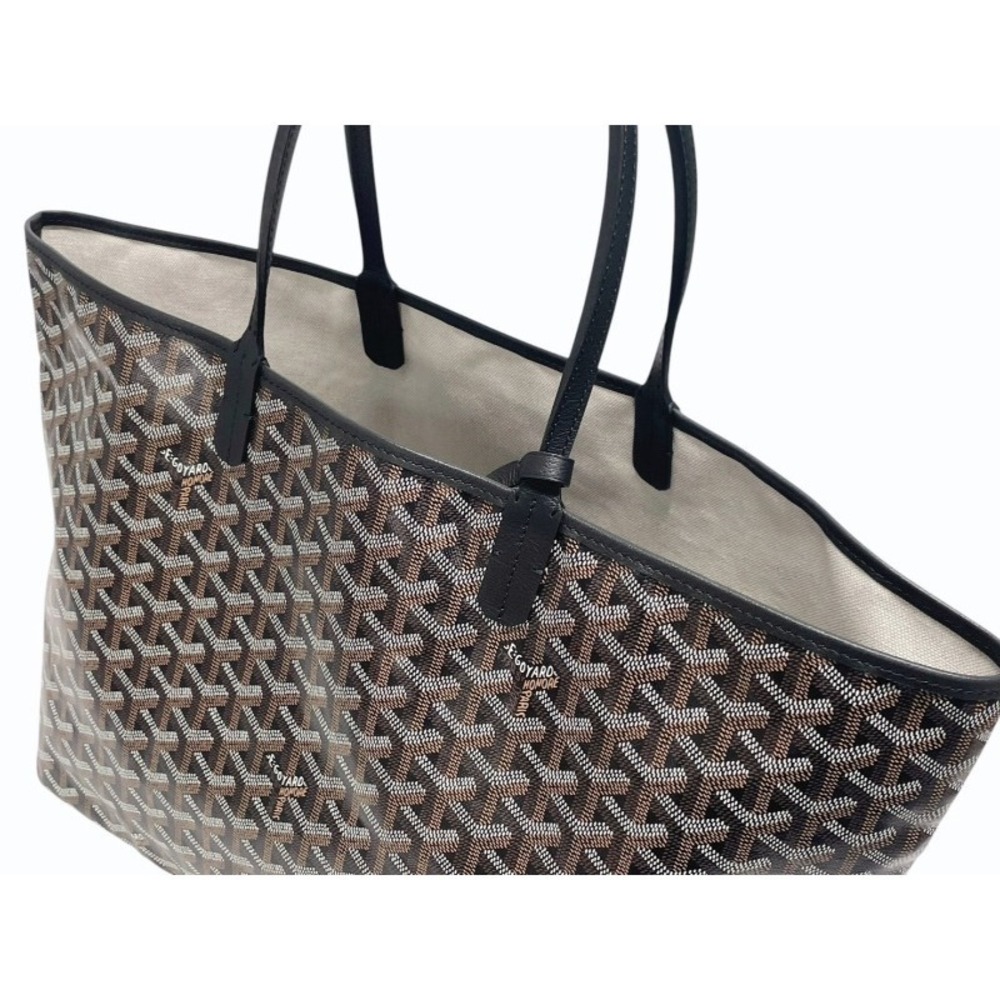 Goyard leather Saint Louis black bag tote - Picture 6 of 10